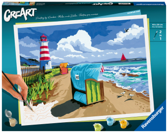 Ravensburger CreArt - Malen nach Zahlen 23547 - Holiday on the Baltic Sea - ab 14 Jahren