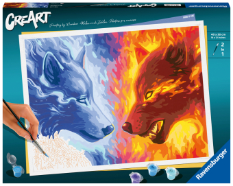 Ravensburger CreArt - Malen nach Zahlen 23549 - Fire & Ice - ab 14 Jahren