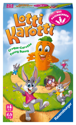 Ravensburger 20962 - Lotti Karotti, das Hasenrennen - Mitbringspiel für Kinder und Familien ab 4 Jahren