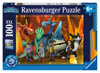 Ravensburger Kinderpuzzle 13379 - Dragons: Die 9 Welten - 100 Teile XXL Dragons Puzzle für Kinder ab 6 Jahren