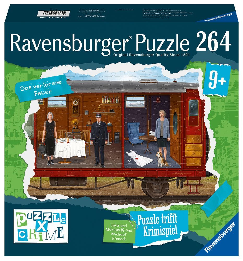 Ravensburger Puzzle X Crime Kids - Das verlorene Feuer - 264 Teile Puzzle-Krimispiel für 1- 4 junge Detektive ab 9 Jahren main product photo
