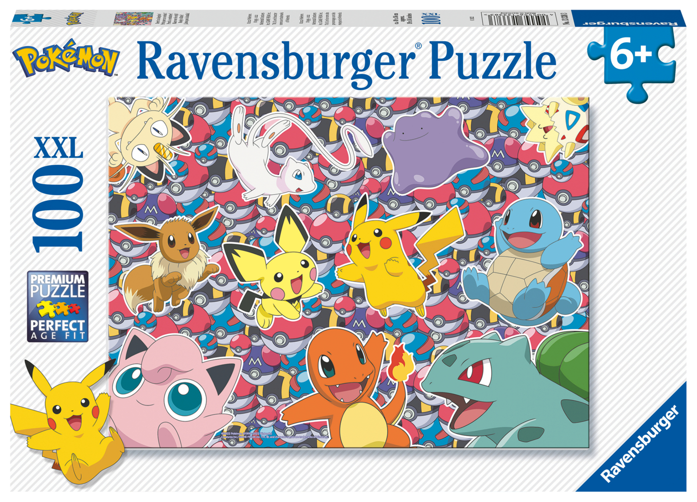 Ravensburger Kinderpuzzle 13338 - Bereit zu kämpfen! - 100 Teile XXL Pokémon Puzzle für Kinder ab 6 Jahren main product photo