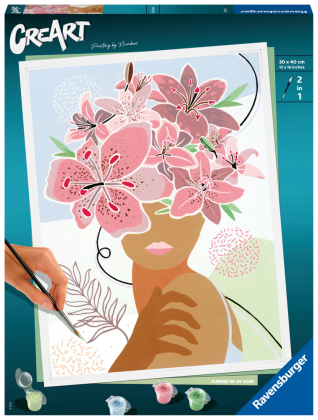 Ravensburger CreArt - Malen nach Zahlen 20275 - Flowers on my Mind - ab 14 Jahren