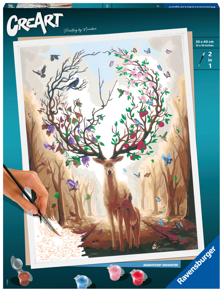 Ravensburger CreArt - Malen nach Zahlen 20073 - Magnificent Encounter - ab 14 Jahren main product photo
