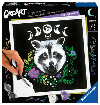 Ravensburger CreArt - Malen nach Zahlen 23509 - Pixie Cold: Racoon - ab 12 Jahren