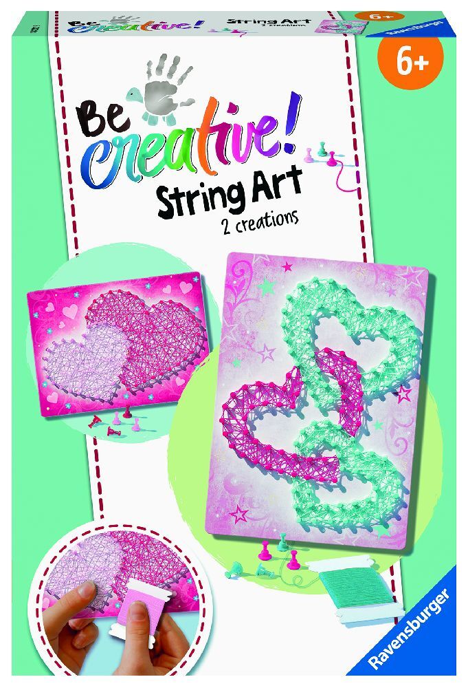 Ravensburger 18242 String Art Hearts - Kreative Fadenbilder mit liebevollen Herzen, für Kinder ab 6 Jahren main product photo