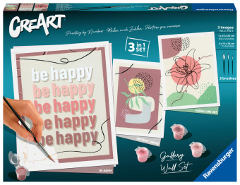 Ravensburger CreArt - Malen nach Zahlen 23552 - Gallery Wall Set - Abstract Shapes - ab 12 Jahren