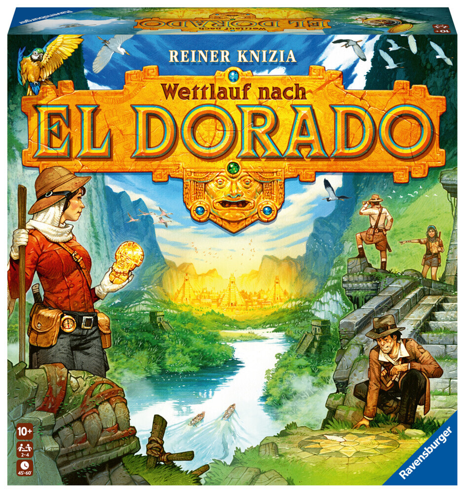 Ravensburger 26457 - Wettlauf nach El Dorado '23, Strategiespiel, Spiel für Erwachsene und Kinder ab 10 - Taktikspiel geeignet für 2-4 Spieler main product photo