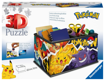 Ravensburger 3D Puzzle 11546 - Aufbewahrungsbox Pokémon - 216 Teile - Praktischer Organizer für Pokémon Fans ab 8 Jahren