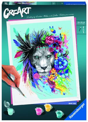 Ravensburger Malen nach Zahlen 20130 - Boho Lion - ab 12 Jahren