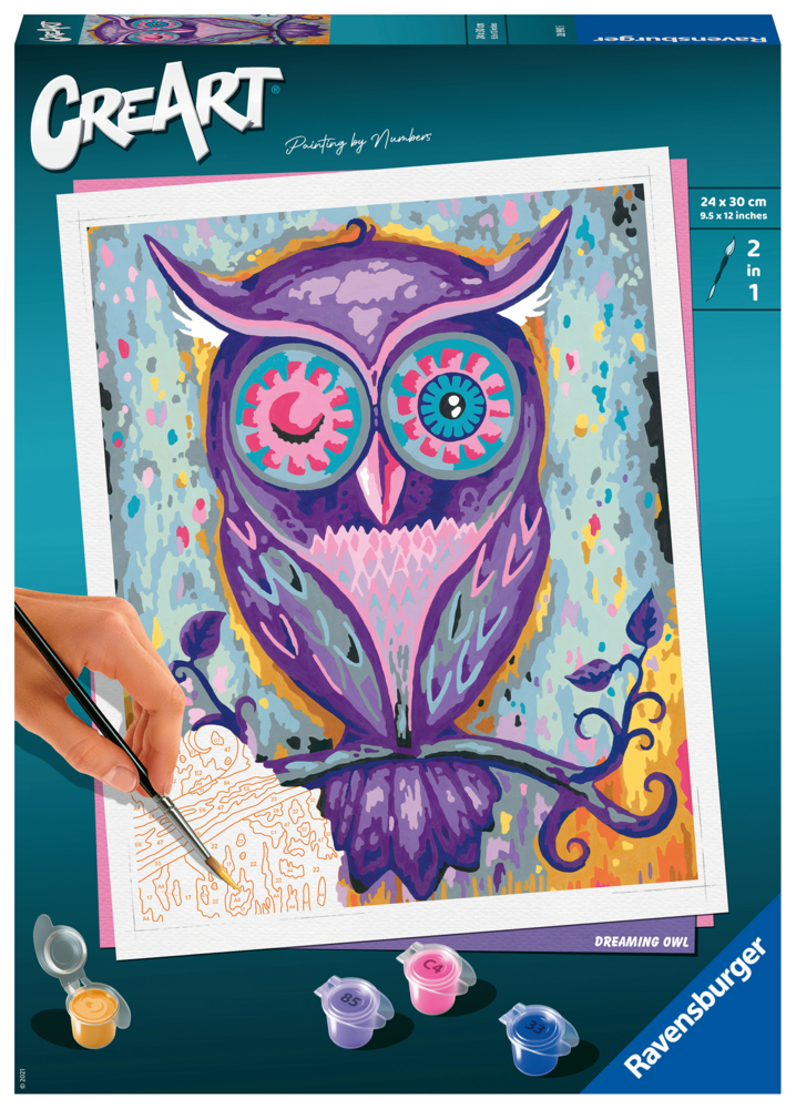 Ravensburger Malen nach Zahlen 28990 - Dreaming Owl - ab 12 Jahren main product photo