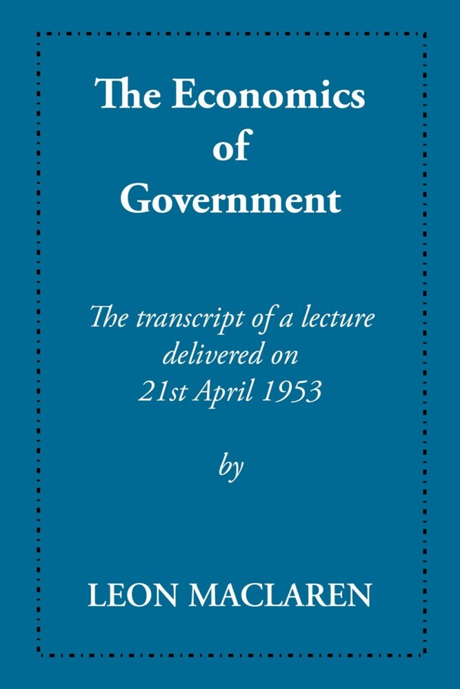 The Economics of Government main product photo