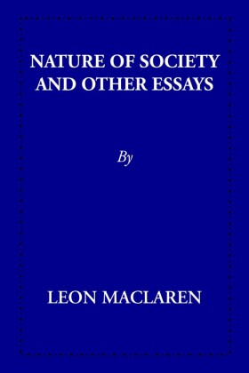 Nature of Society and other Essays