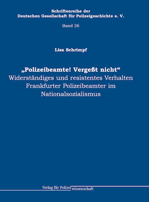 "Polizeibeamte! Vergeßt nicht" main product photo