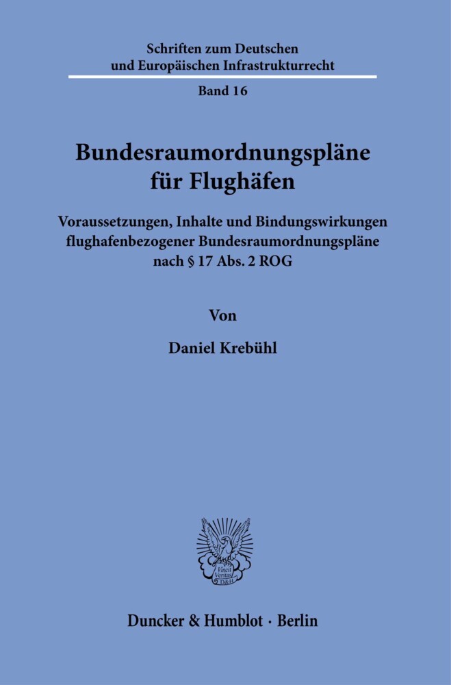 Bundesraumordnungspläne für Flughäfen. main product photo