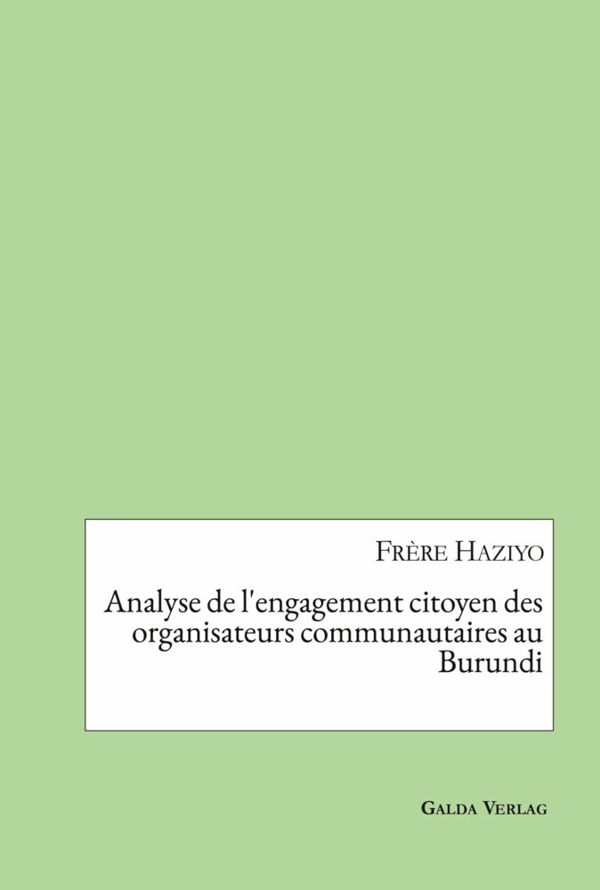 Analyse de l'engagement citoyen des organisateurs communautaires au Burundi main product photo