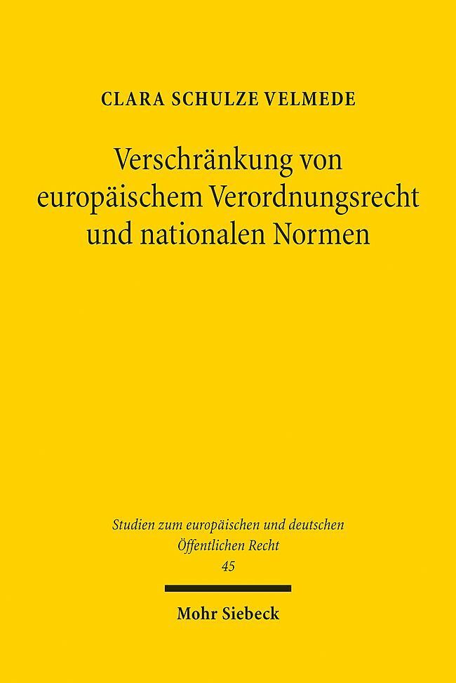 Verschränkung von europäischem Verordnungsrecht und nationalen Normen main product photo