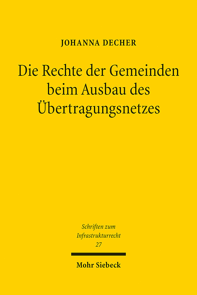 Die Rechte der Gemeinden beim Ausbau des Übertragungsnetzes main product photo