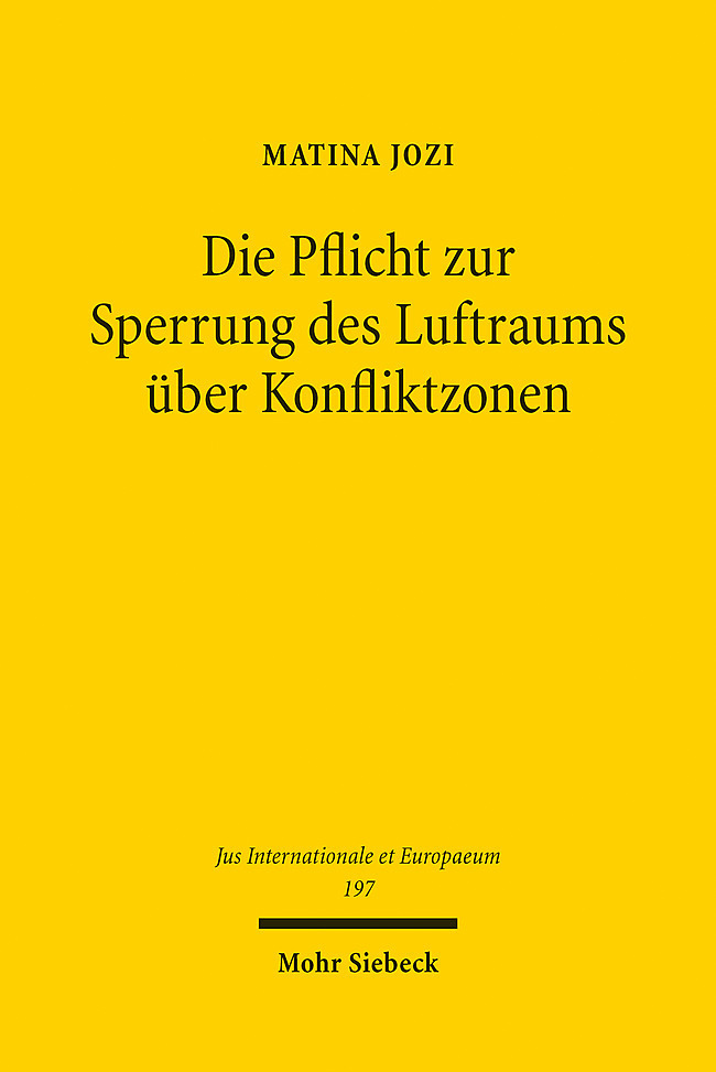 Die Pflicht zur Sperrung des Luftraums über Konfliktzonen main product photo