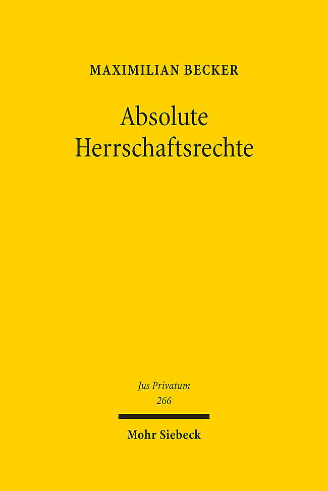 Absolute Herrschaftsrechte main product photo