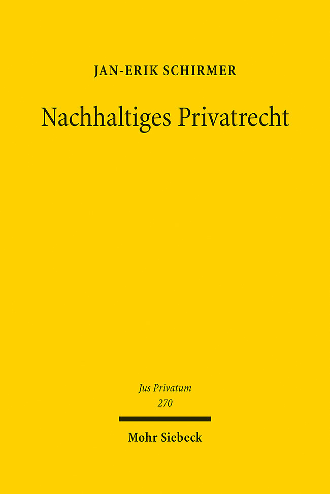 Nachhaltiges Privatrecht main product photo