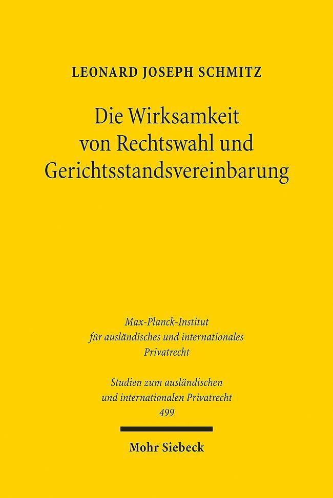 Die Wirksamkeit von Rechtswahl und Gerichtsstandsvereinbarung main product photo