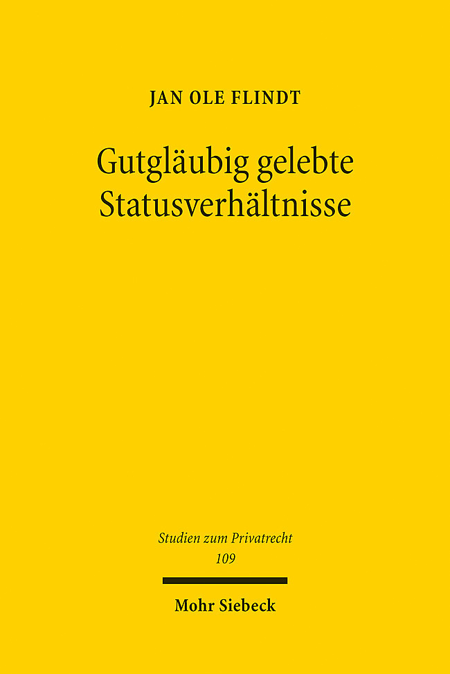 Gutgläubig gelebte Statusverhältnisse main product photo