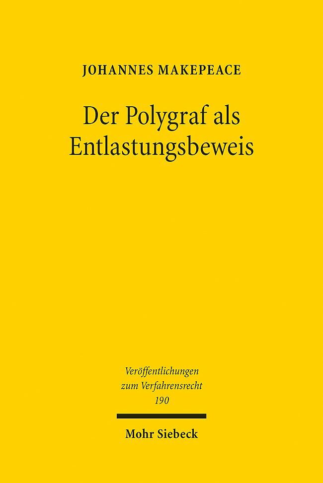 Der Polygraf als Entlastungsbeweis main product photo
