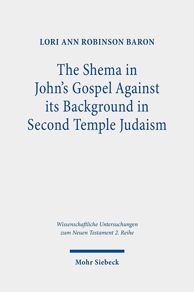 The Shema in John's Gospel main product photo