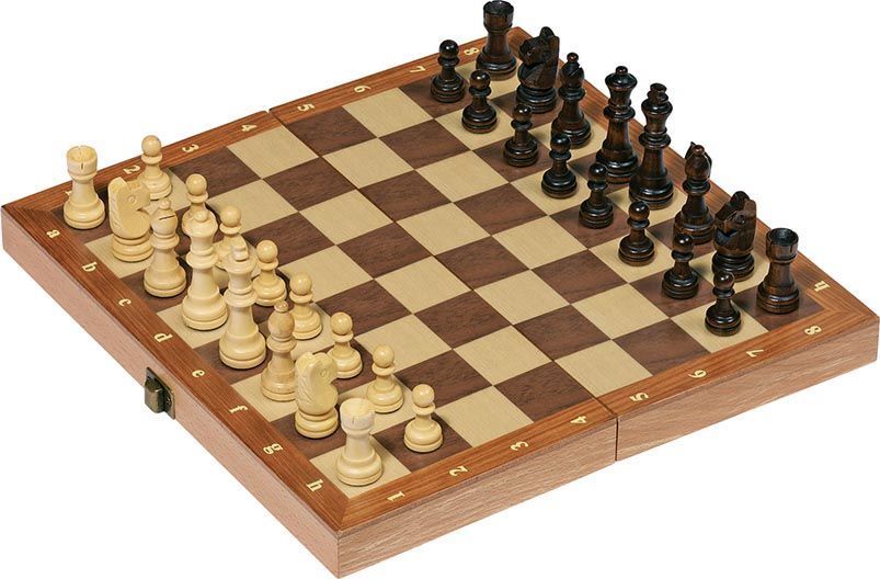 Schachspiel in Holzklappkassette main product photo