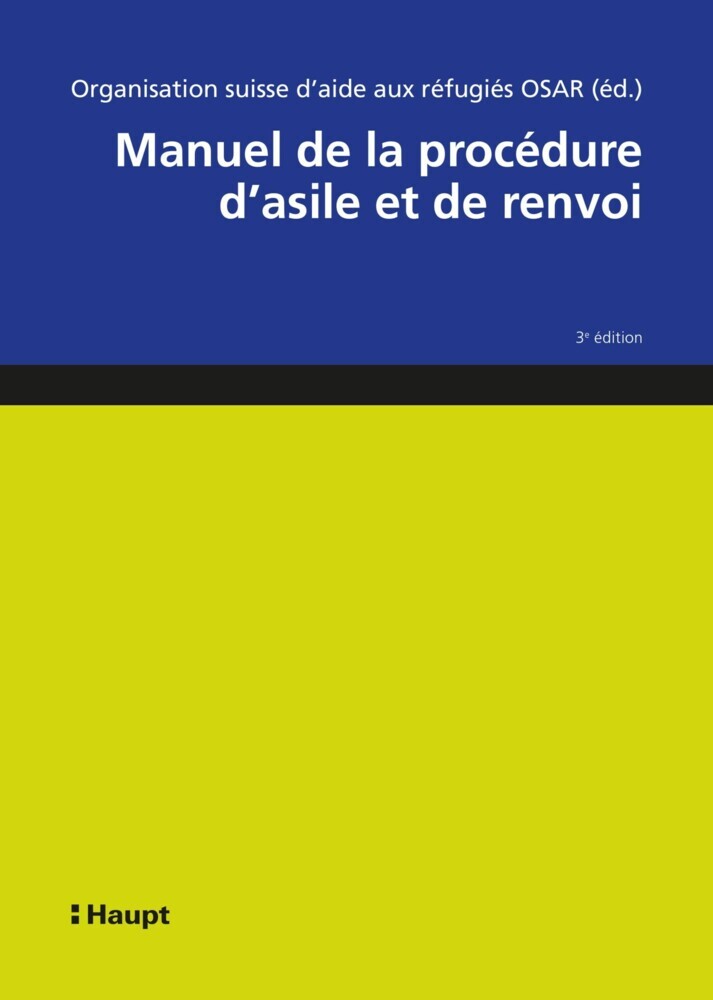 Manuel de la procédure d'asile et de renvoi main product photo