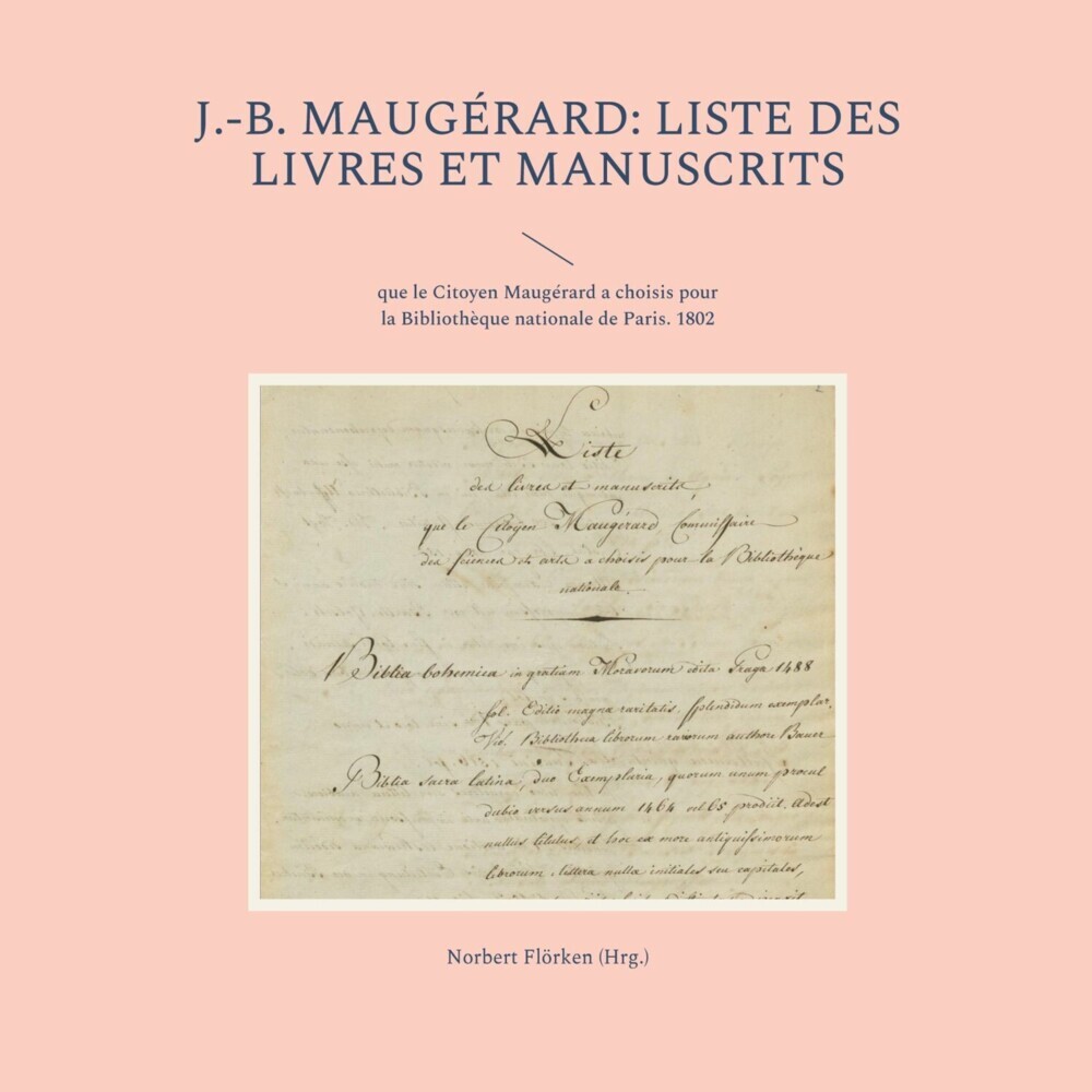J.-B. Maugérard: Liste des livres et manuscrits main product photo