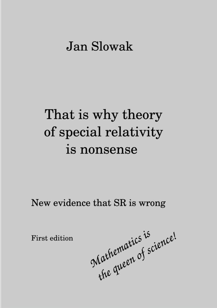 That is why theory of special relativity is nonsense main product photo