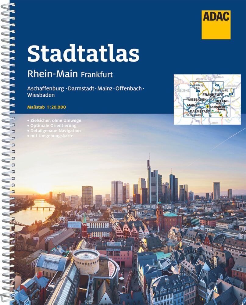 ADAC Stadtatlas Rhein-Main, Frankfurt 1:20.000 main product photo