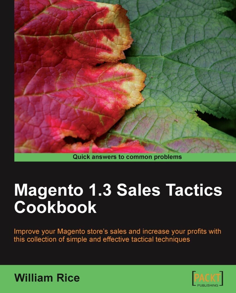 Magento 1.3 Sales Tactics Cookbook main product photo