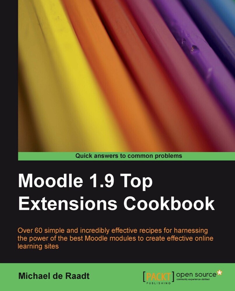 Moodle 1.9 Top Extensions Cookbook main product photo