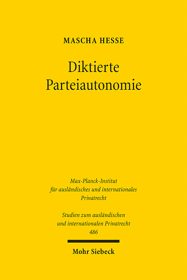 Diktierte Parteiautonomie main product photo