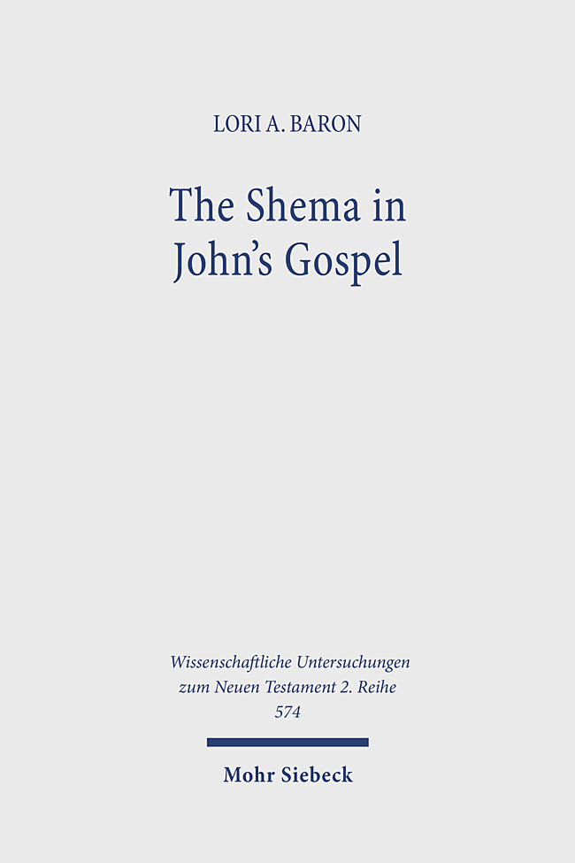 The Shema in John's Gospel main product photo