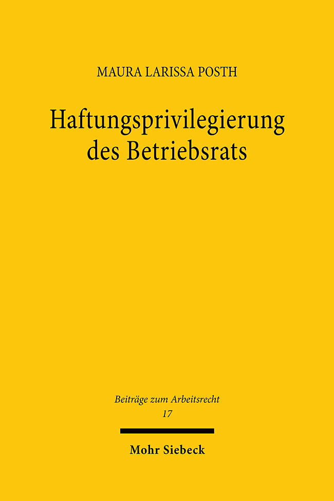 Haftungsprivilegierung des Betriebsrats main product photo