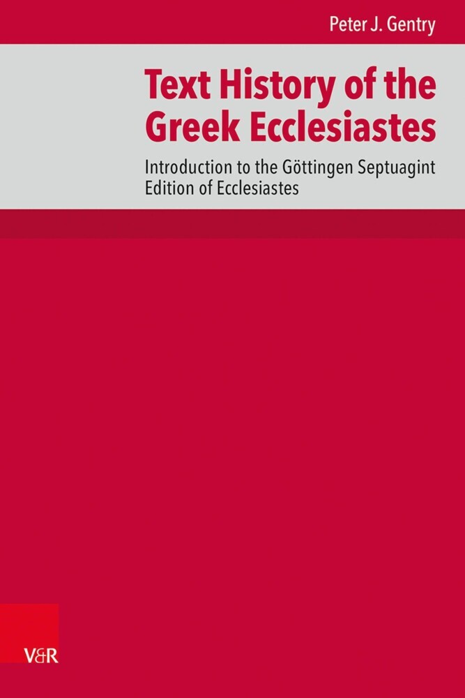 Text History of the Greek Ecclesiastes main product photo