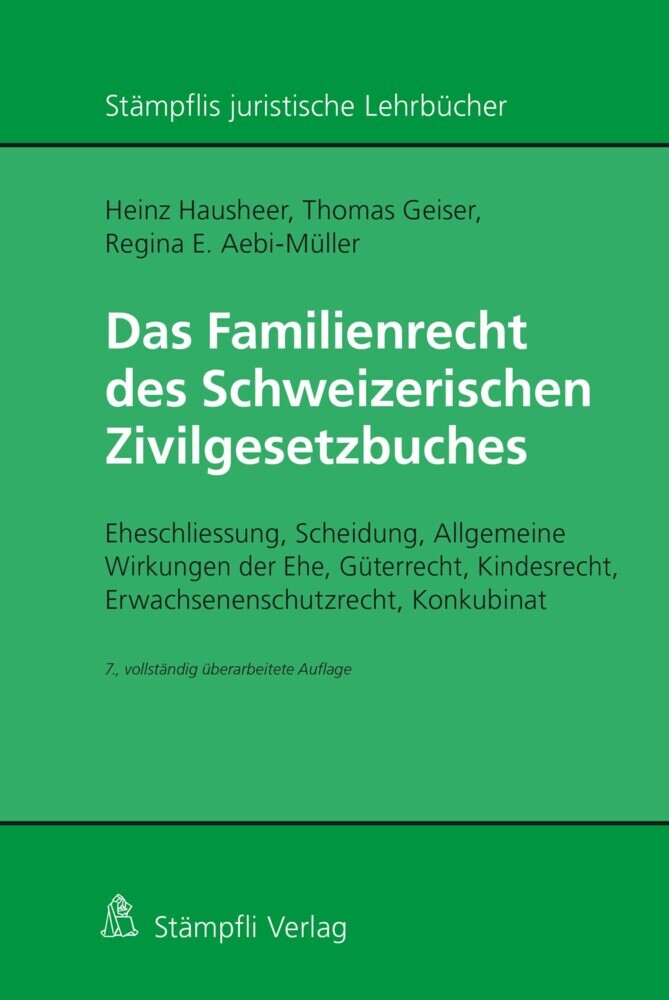 Das Familienrecht des Schweizerischen Zivilgesetzbuches main product photo