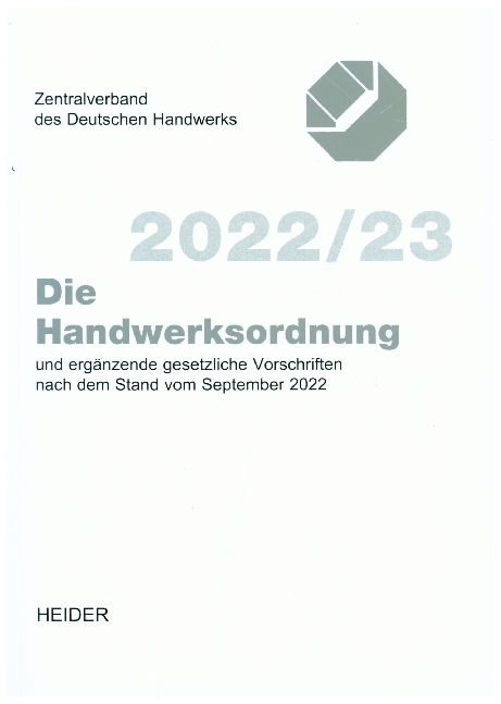 Die Handwerksordnung 2022/23 main product photo