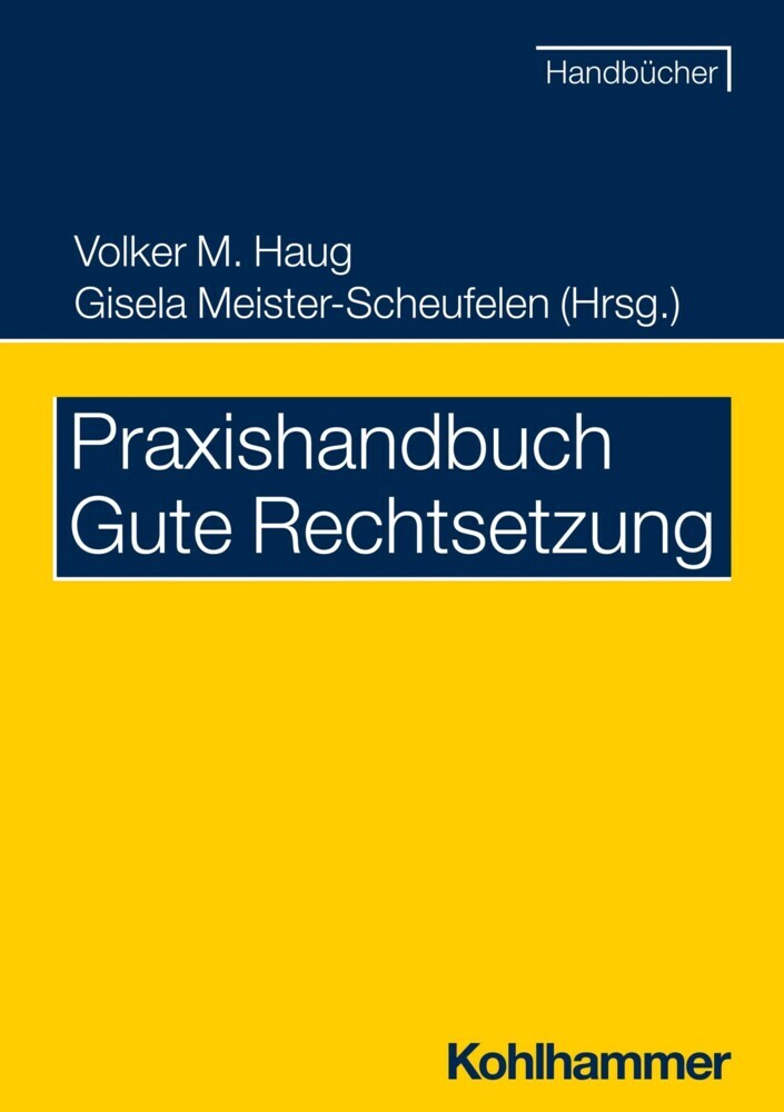 Praxishandbuch Gute Rechtsetzung main product photo