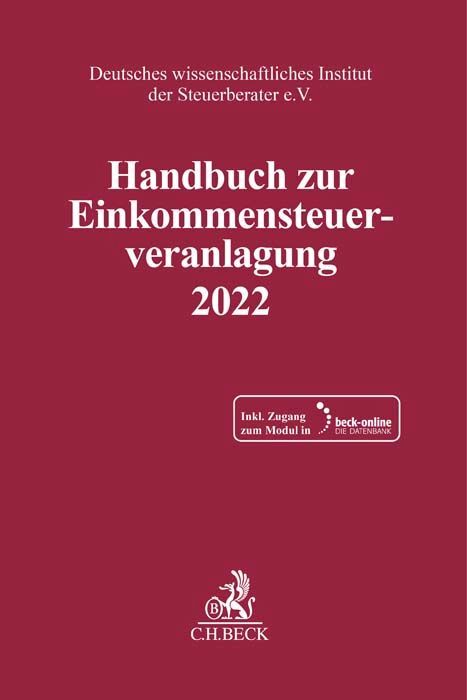 Handbuch zur Einkommensteuerveranlagung 2022, m. 1 Buch, m. 1 Online-Zugang main product photo