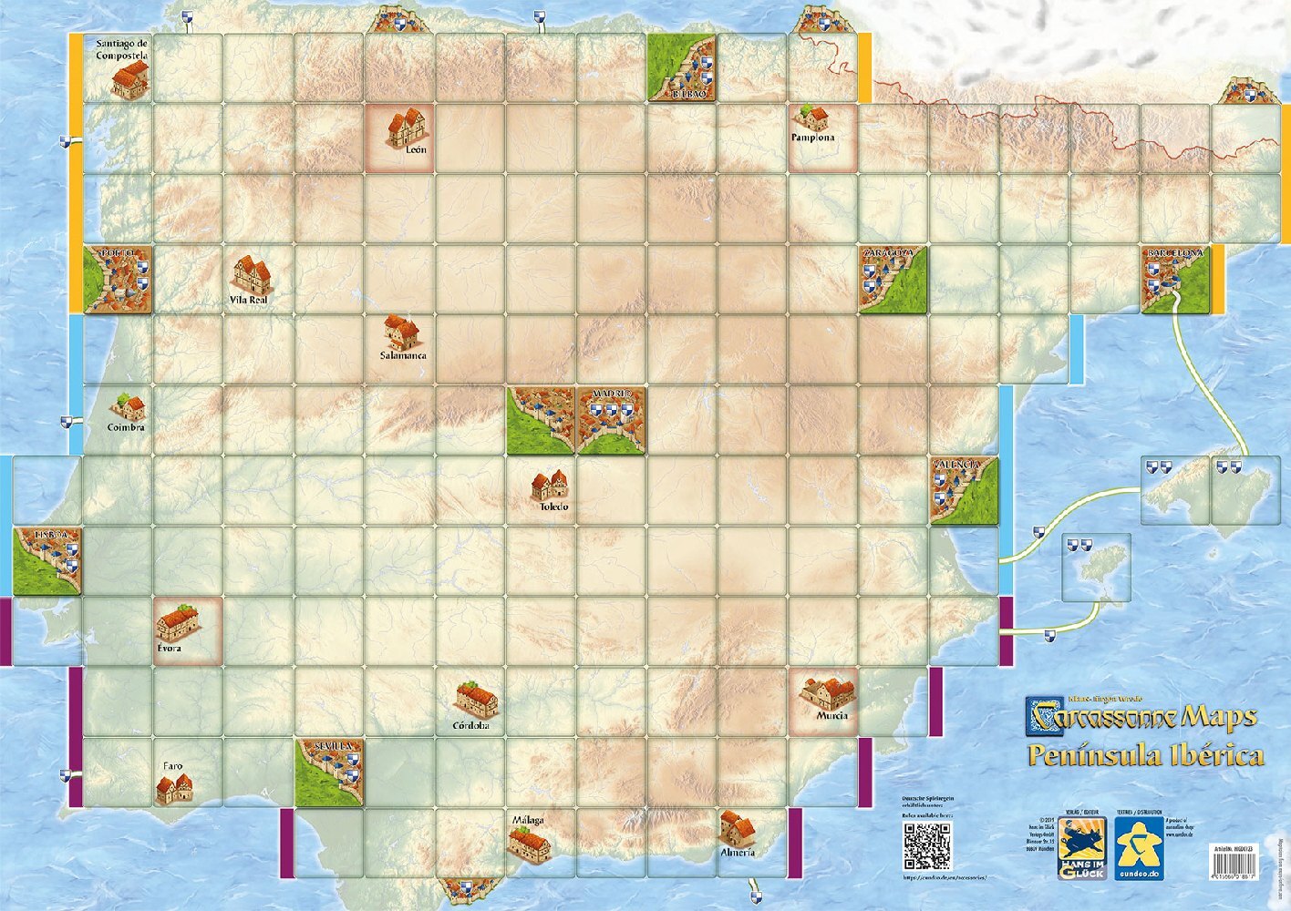Carcassonne Maps - Peninsula Iberica main product photo