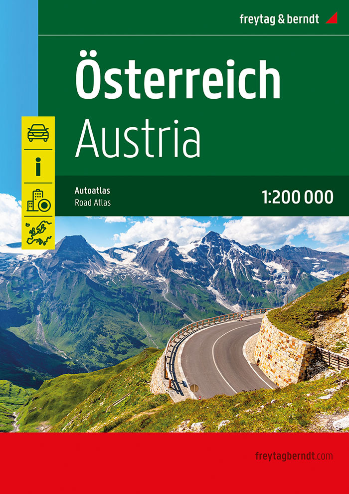 Österreich, Autoatlas 1:200.000, freytag & berndt main product photo