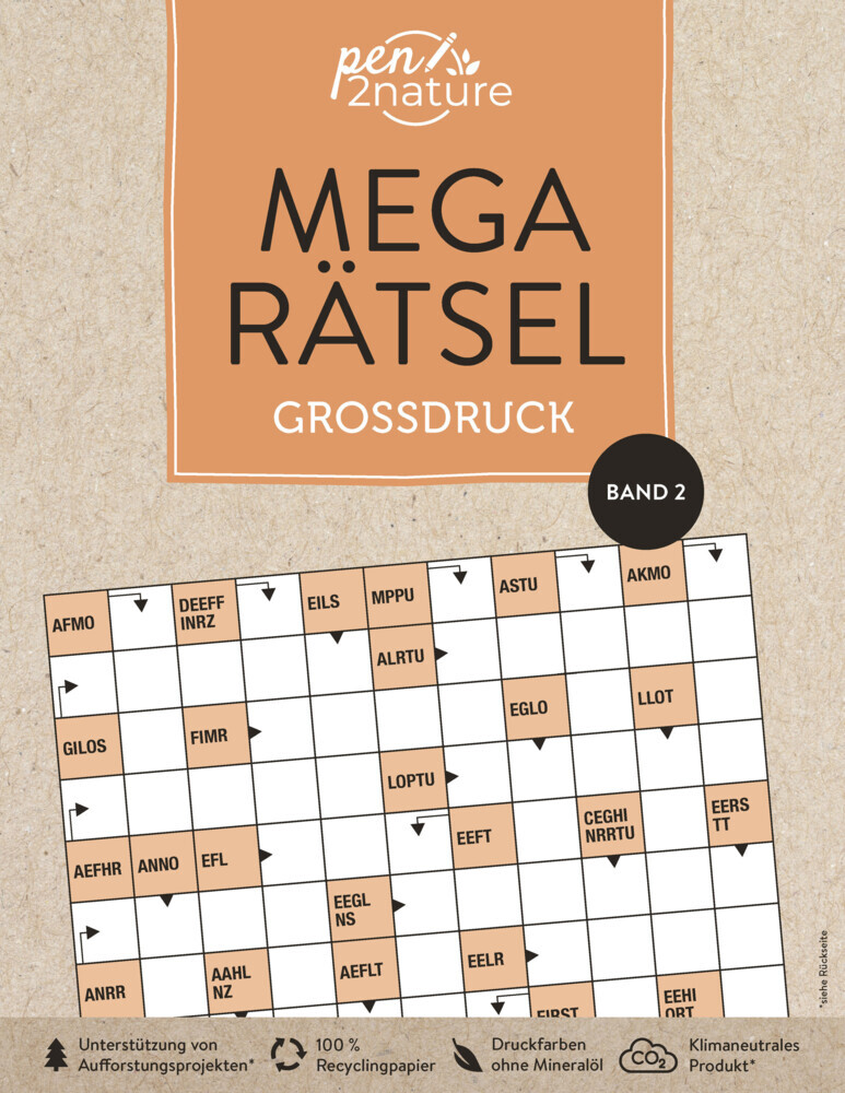 Mega-Rätsel Großdruck - Band 2 | Bunter Rätselmix in Großschrift main product photo