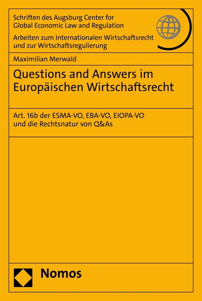 Questions and Answers im Europäischen Wirtschaftsrecht main product photo