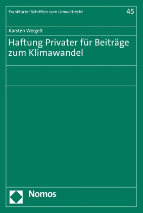 Haftung Privater für Beiträge zum Klimawandel