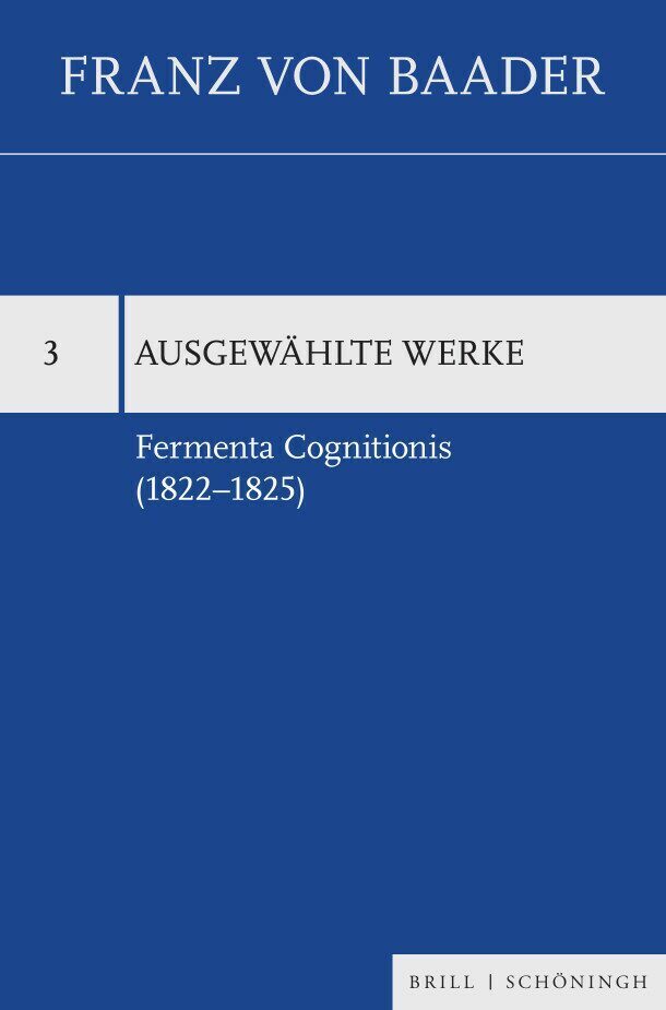 Fermenta Cognitionis (1822-1825) main product photo